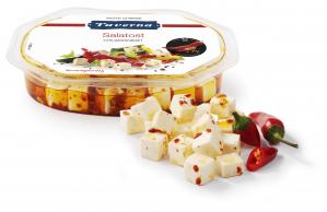 TAVERNA Soft Salad Cheese 45+ in chili oil, 12x100g